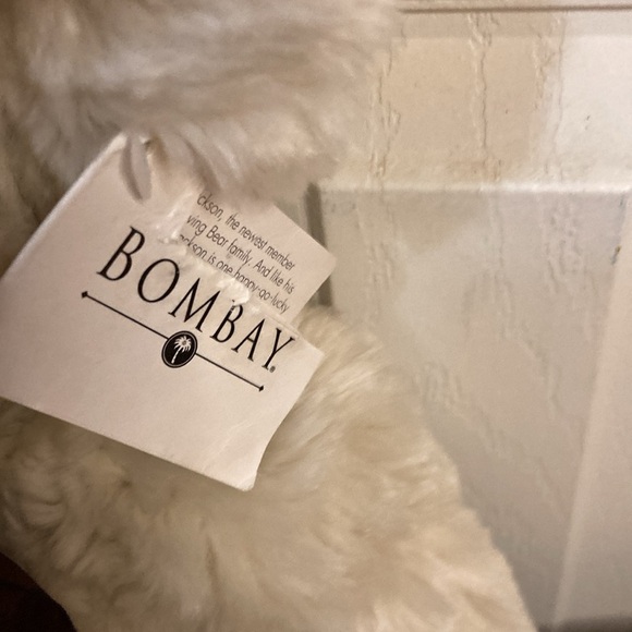 BOMBAY Teddy 17 in stuffed bear NWT - Picture 2 of 2